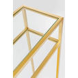 KONSOLENTISCH in Metall, Glas 100/25/85 cm    - Goldfarben, Design, Glas/Metall (100/25/85cm) - Ambia Home