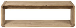 SITZBANK 140/45/30 cm Eichefarben Wildeiche massiv  - Eichefarben, Natur, Holz (140/45/30cm) - Valnatura