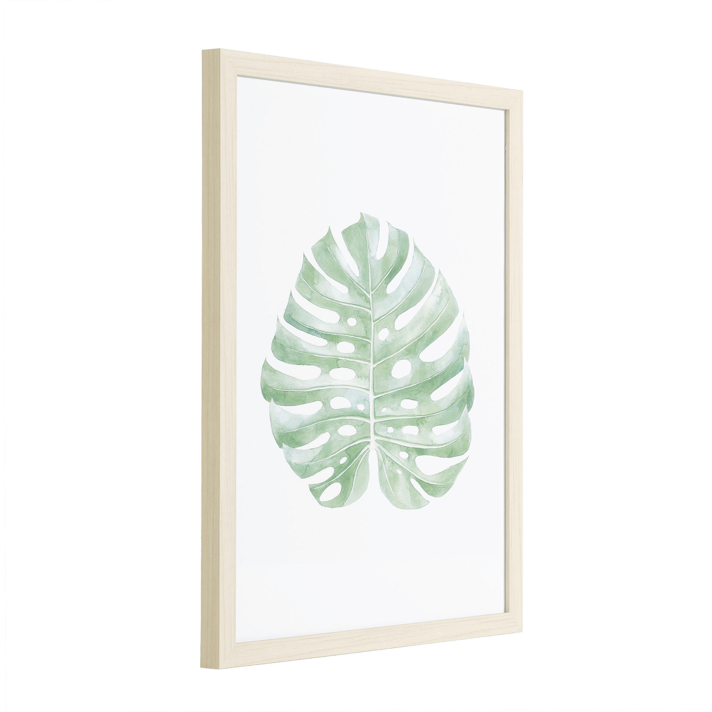 DRUCKGRAFIK - Eichefarben/Weiß, Trend, Glas/Papier (32,2/1,9/42,2cm) - Eglo