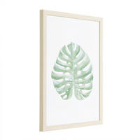 DRUCKGRAFIK - Eichefarben/Weiß, Trend, Glas/Papier (32,2/1,9/42,2cm) - Eglo