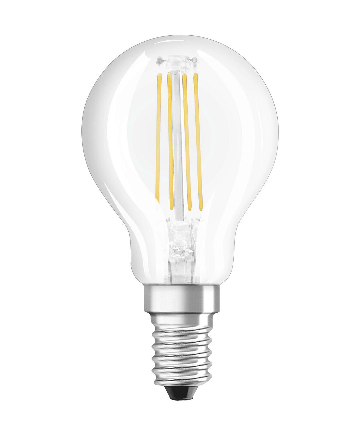 LED-FILAMENT-LEUCHTMITTEL   E14 4 W 470 lm  - Klar, Basics, Glas (4,5/8,4cm) - Osram