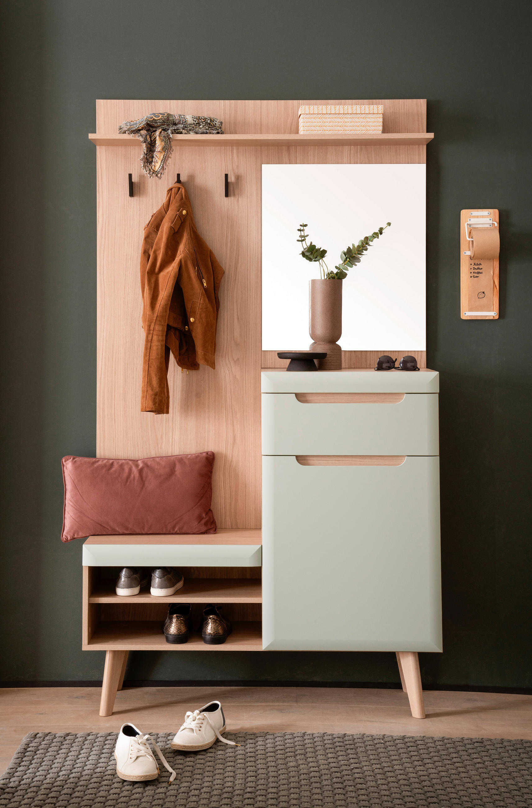 GARDEROBE  in 107/197/34 cm  - Eichefarben, Design, Holzwerkstoff (107/197/34cm) - MID.YOU