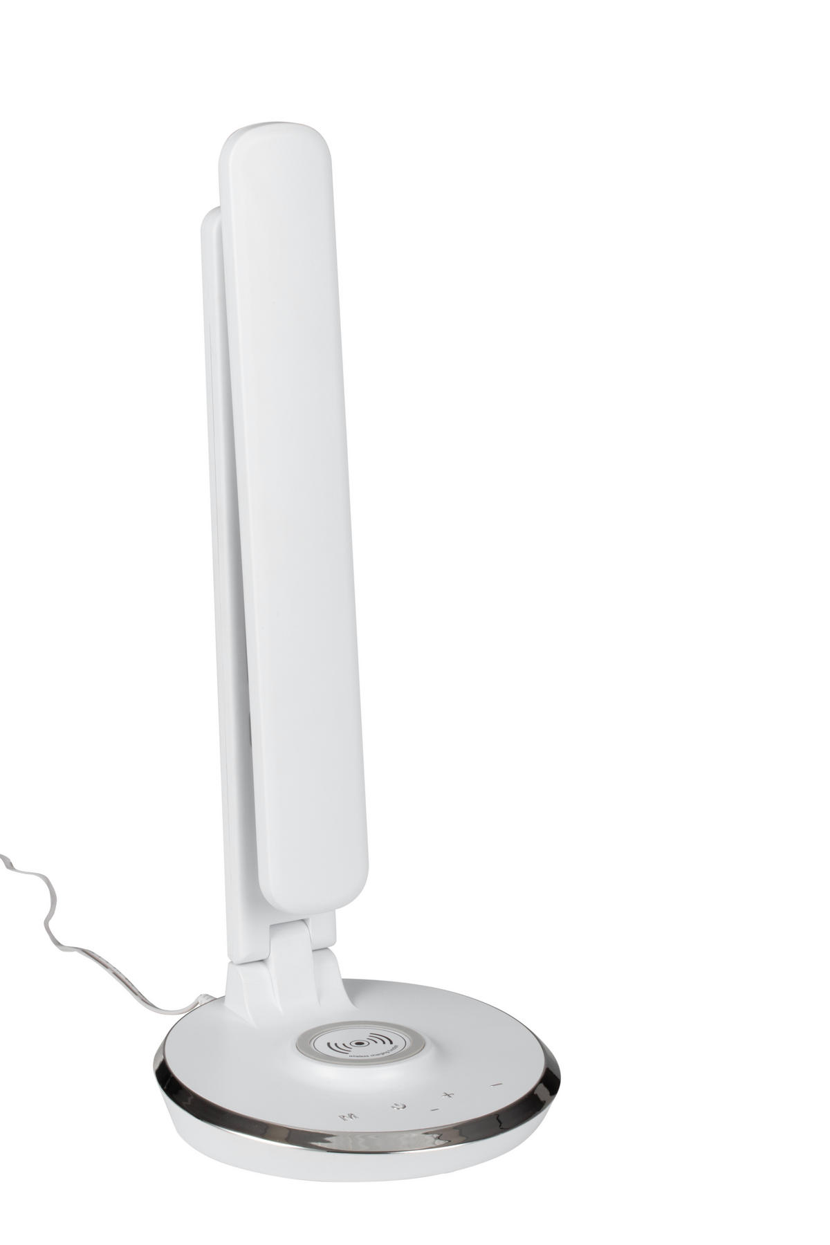 LAMPA NA PSACÍ STŮL, dotykový stmívač, 28/16/48,8 cm - bílá/černá, Konvenční, plast (28/16/48,8cm) - Novel