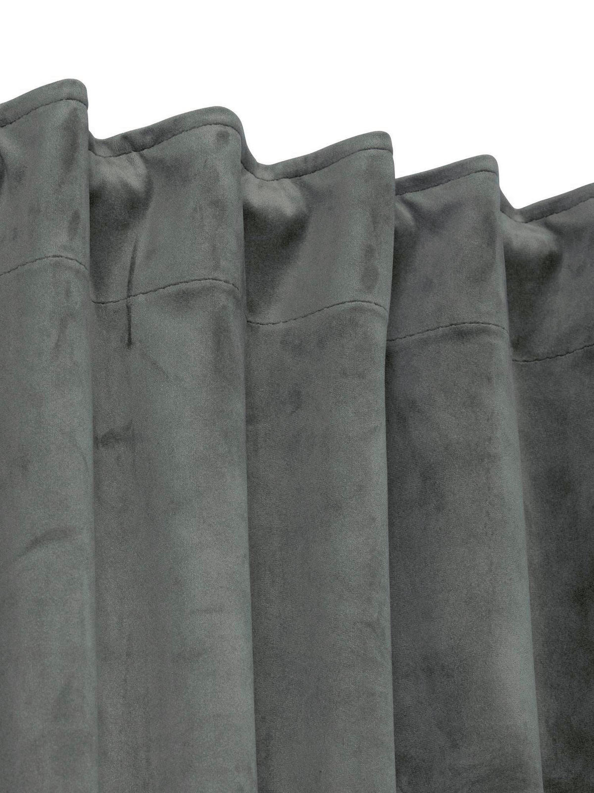 FERTIGVORHANG  black-out (lichtundurchlässig)   135/280 cm 2 Stück  - Anthrazit, Basics, Textil (135/280cm) - Svanefors