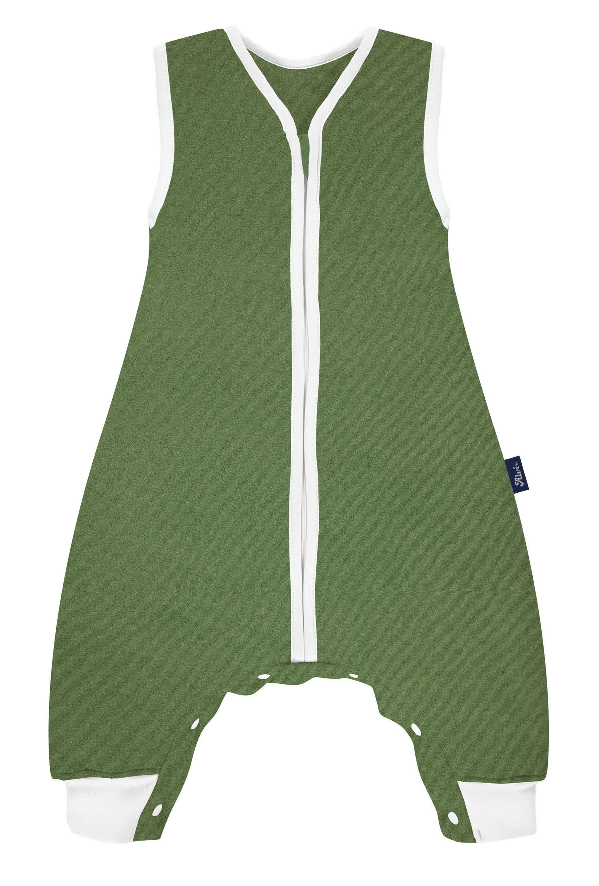 BABYSCHLAFSACK Sleep-Overall    80   - Weiß/Grün, Basics, Textil (80null) - Alvi