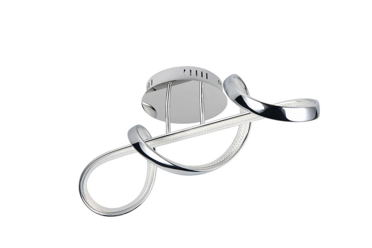 LED PLAFONJERA - boja hroma, Dizajnerski, metal (60/18/22cm)