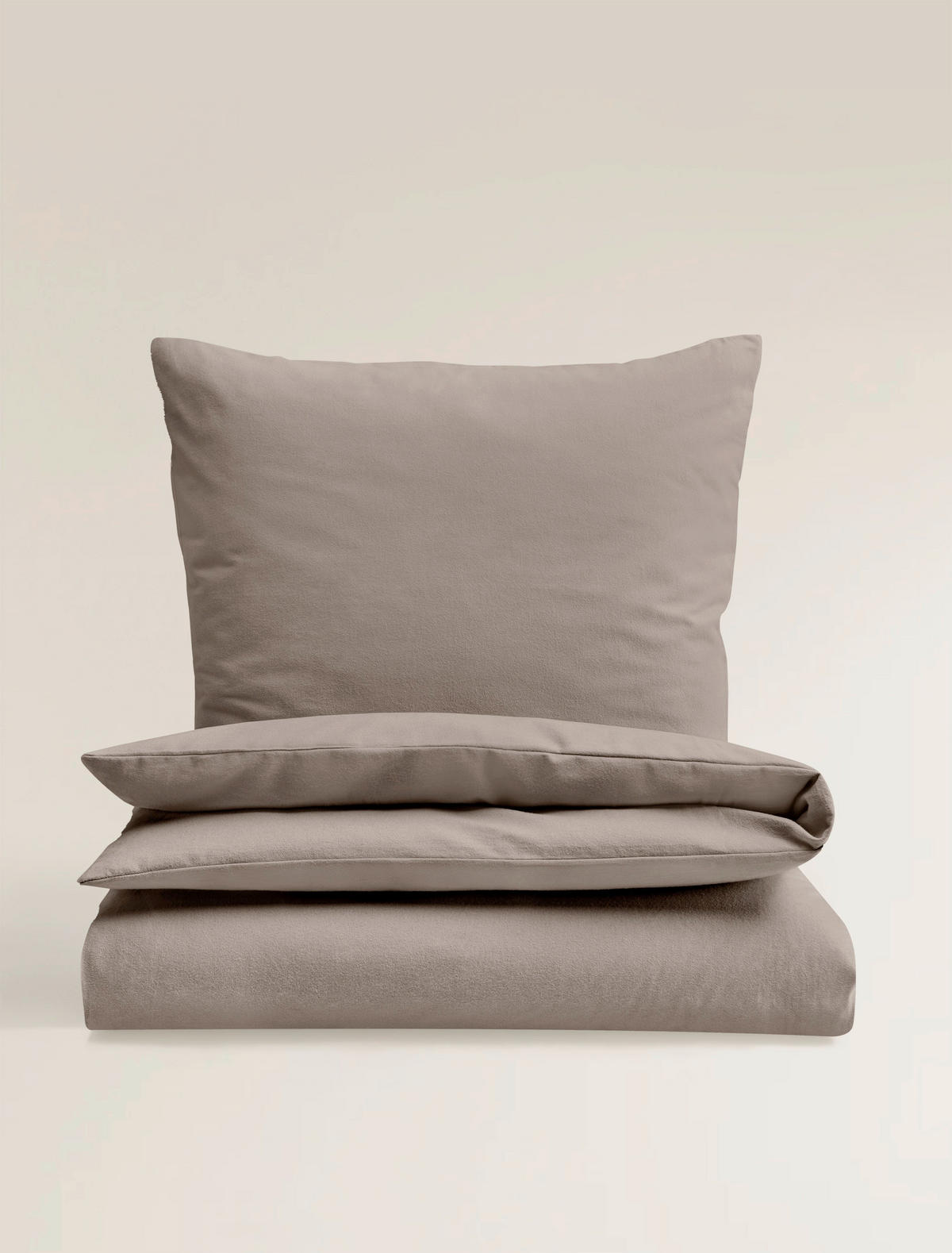 BETTWÄSCHE Biber 135/200 cm  - Mokka, Basics, Textil (135/200cm) - Bierbaum