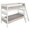 ETAGENBETT 90/200 cm Weiss, Silbereichenfarben  - Weiss/Silbereichenfarben, Basics, Holz/Holzwerkstoff (90/200cm) - Paidi