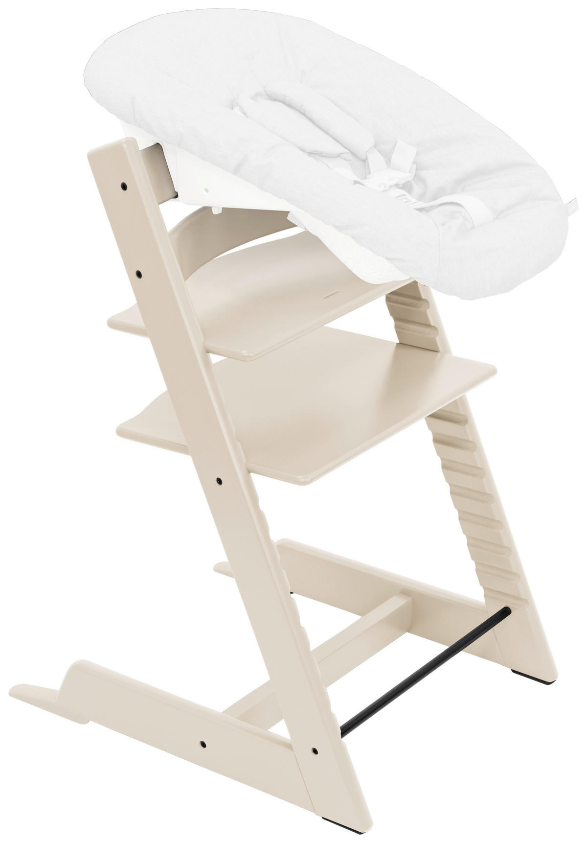 HOCHSTUHL-SET Tripp Trapp Bundles  - Perlmutt, Basics, Holz (83/65/46cm) - Stokke