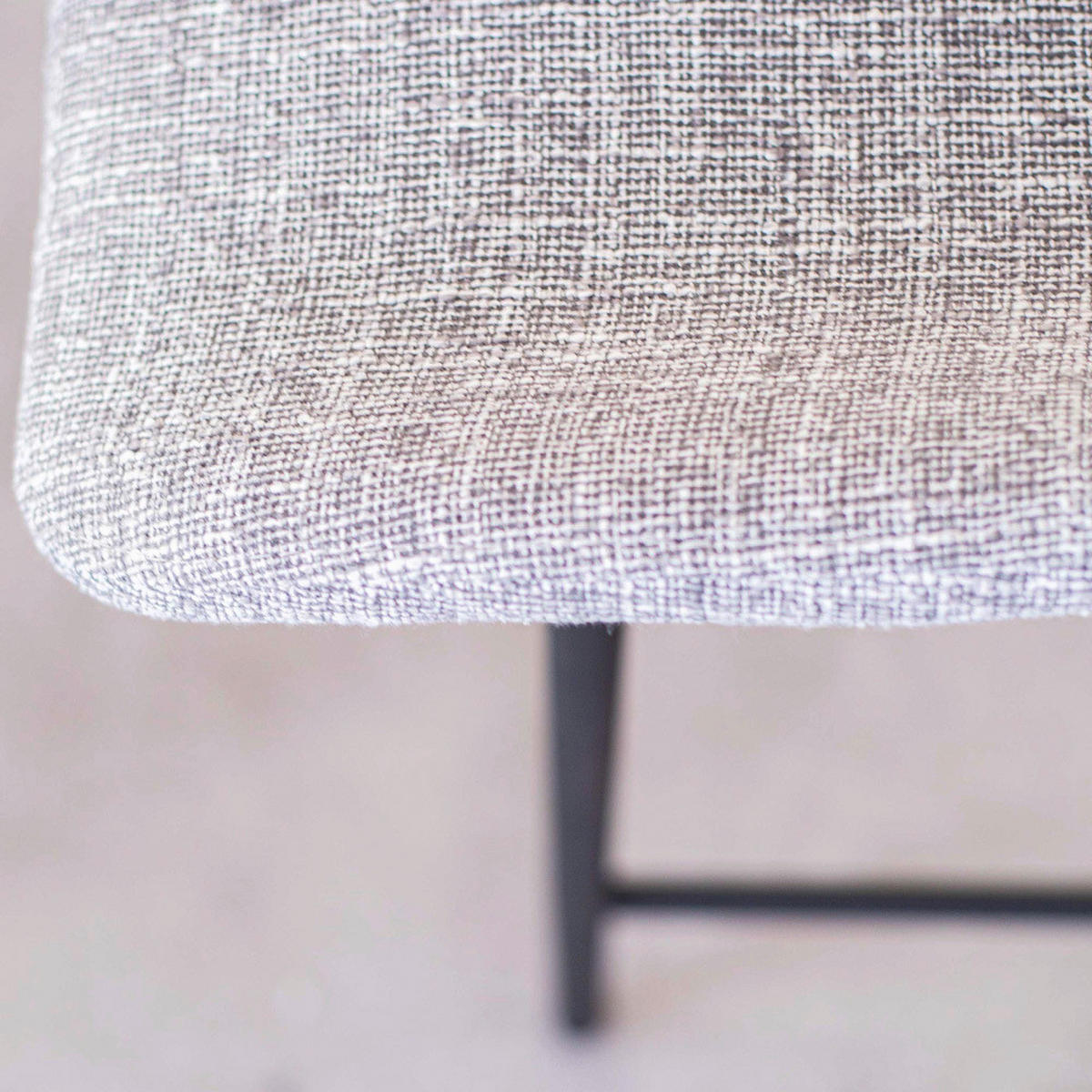 SADA BAROVÝCH ŽIDLÍ 2 kusy - šedá/černá, Design, kov/textil (47/99/55cm)