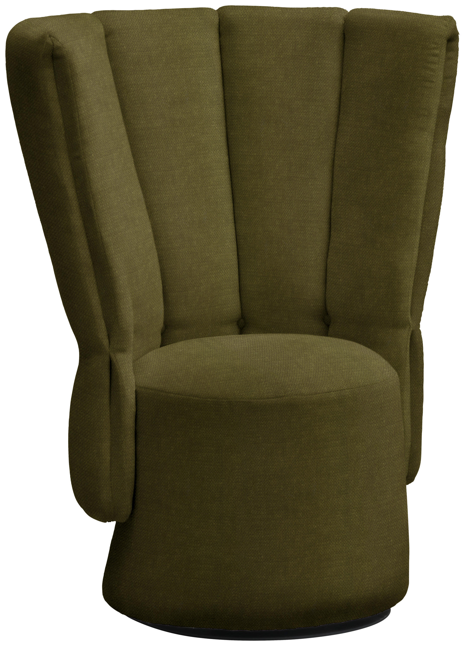 COCKTAILSESSEL in Velours Grün  - Schwarz/Grün, Design, Holz/Textil (92/113/70cm) - Emilio Belluti