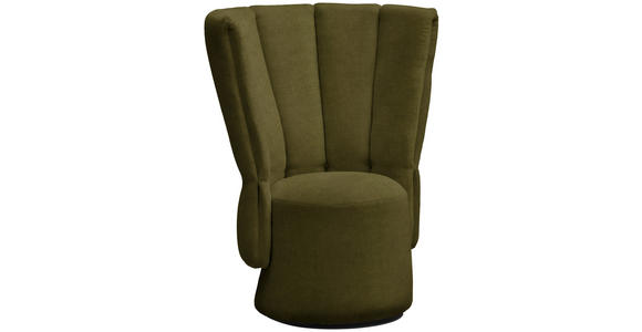 COCKTAILSESSEL - Schwarz/Grün, Design, Holz/Textil (92/113/70cm) - Emilio Belluti