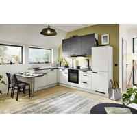 ECKKÜCHE XO 21 245/305 cm  in Hellgrau, Dunkelgrau  - Dunkelgrau/Hellgrau, Design, Holzwerkstoff/Metall (245/305cm) - Xora