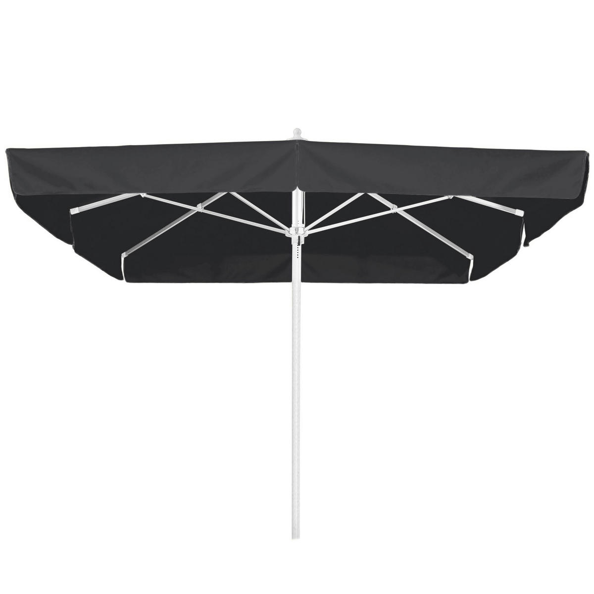 SONNENSCHIRM 300 cm Schwarz  - Silberfarben/Schwarz, Basics, Textil/Metall (300/295/300cm) - Schneider