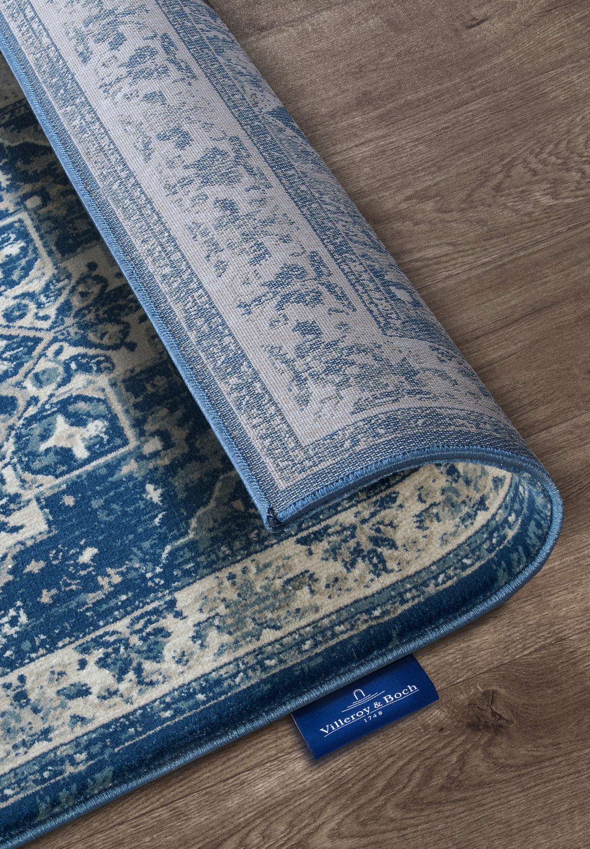 LÄUFER 80/240 cm Kollektion 1869 Blau, Creme  - Blau/Creme, Design, Kunststoff/Textil (80/240cm) - Villeroy & Boch