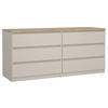 SIDEBOARD  in 153,8/70,1/50 cm  - Kaschmir/Eichefarben, Basics, Holzwerkstoff (153,8/70,1/50cm) - Boxxx
