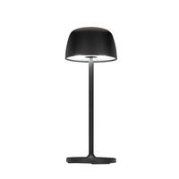 STOLNÍ LAMPA NA BATERIE 10,5/27 cm - černá/průhledné, Design, kov/plast (10,5/27cm) - Novel