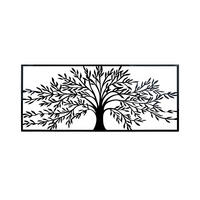 ZIDNA DEKORACIJA        140/60 cm   - crna, Osnovno, metal (140/60cm) - Ambia Home