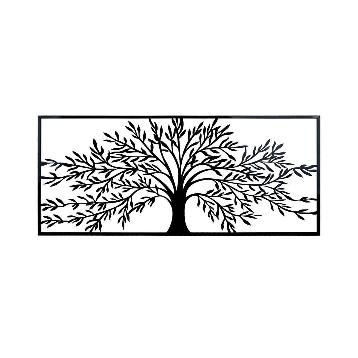 ZIDNA DEKORACIJA        140/60 cm   - crna, Osnovno, metal (140/60cm) - Ambia Home