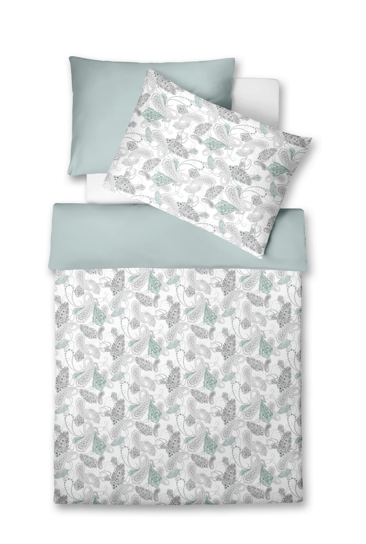 ÁGYNEMŰHUZAT-GARNITÚRA 140/200 cm  - türkiz/mentazöld, Basics, textil (140/200cm) - Fleuresse