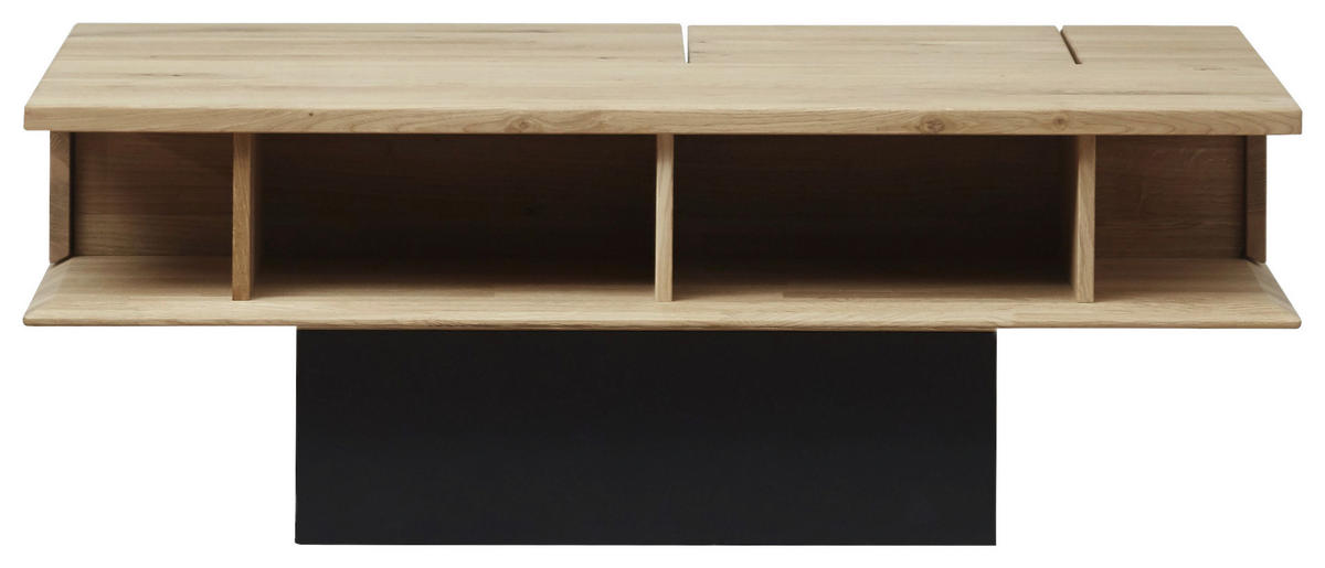 COUCHTISCH in Holz, Metall 110,0/70/39 cm  - Eichefarben, KONVENTIONELL, Holz/Metall (110,0/70/39cm) - Valdera
