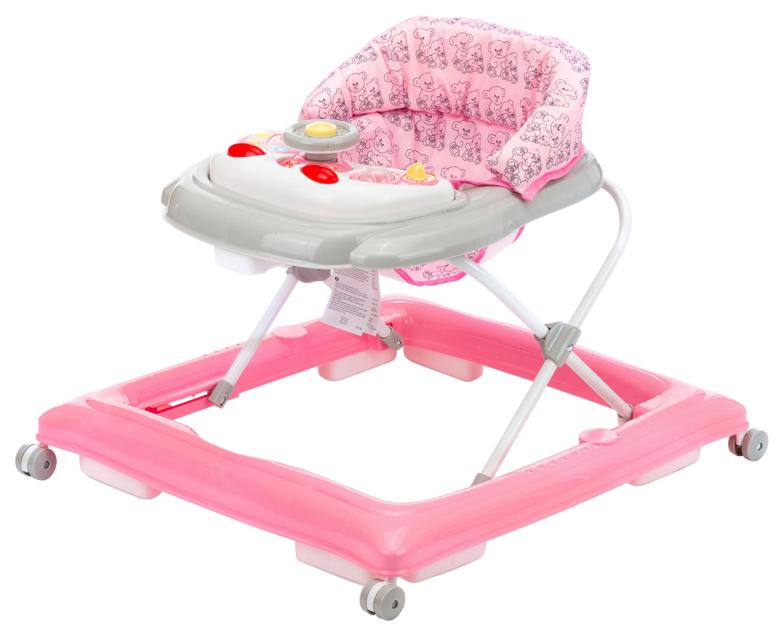 DUBAK - siva/ružičasta, Osnovno, metal/tekstil (65/62/60cm) - My Baby Lou