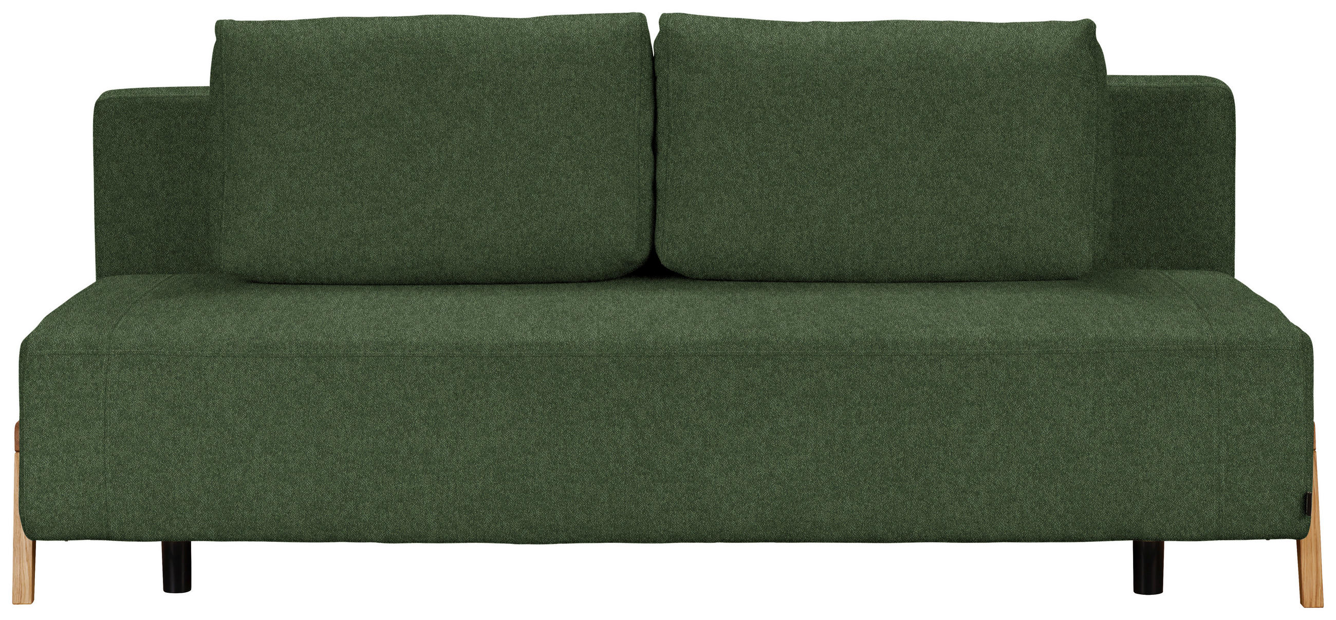 SCHLAFSOFA in Textil Olivgrün  - Naturfarben/Olivgrün, Design, Holz/Textil (211/88/102cm) - Niels Andersson