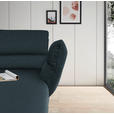 ECKSOFA  in Flachgewebe Petrol  279-327/176-217 cm  - Petrol/Schwarz, Design, Textil/Metall (279-327/176-217cm) - Dieter Knoll