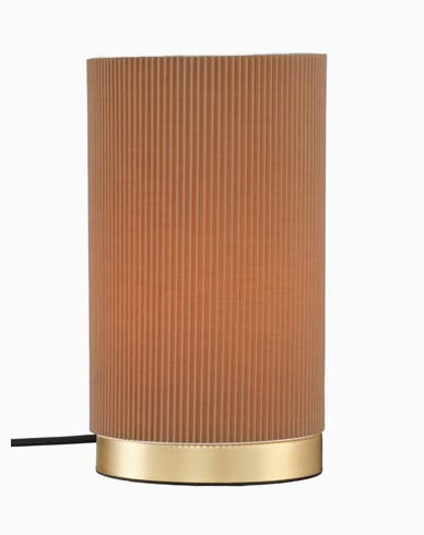 PR Home Tischleuchte Dora Braun, Gold 25 cm