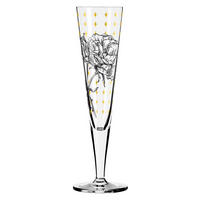 CHAMPAGNERGLAS 205 ml  - Goldfarben/Schwarz, LIFESTYLE, Glas (7,2/7,2/24,0cm) - Ritzenhoff