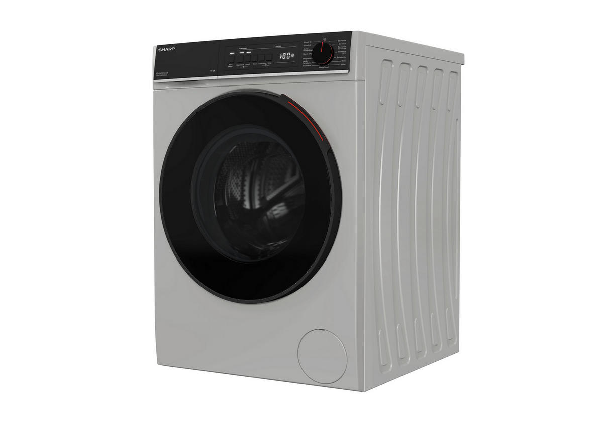 WASCHMASCHINE ES-WNFB214CADA-DE  - Silberfarben, Basics, Glas/Kunststoff (59.7/84.5/63.2cm) - Sharp