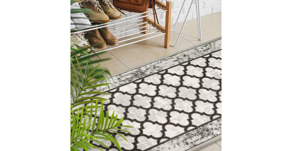 LÄUFER 80/450 cm Grau  - Grau, Design, Kunststoff/Textil (80/450cm) - Novel