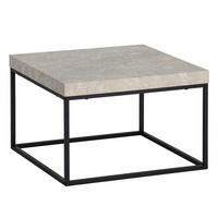 COUCHTISCH in Holzwerkstoff 60/60/38 cm  - Sandfarben/Schwarz, Design, Holzwerkstoff/Metall (60/60/38cm) - Livetastic