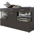 SIDEBOARD Hochglanz, melaminharzbeschichtet Grau - Silberfarben/Grau, Design, Glas/Holz (150/84/38cm) - Carryhome