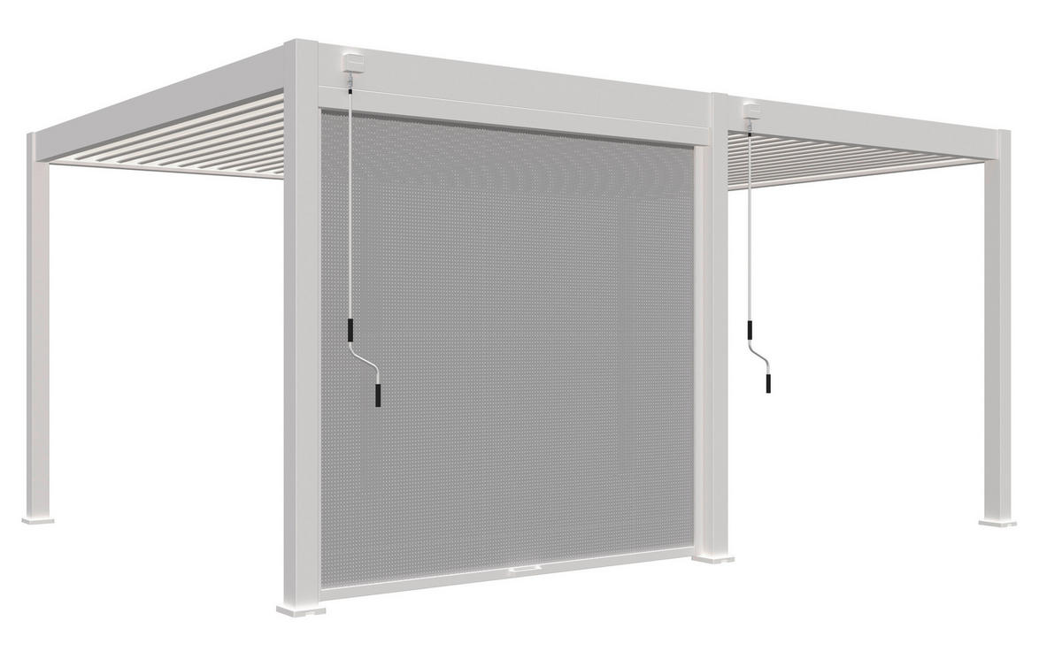PERGOLA-ROLLO 265/235/10 cm  - Weiß, Basics, Textil/Metall (265/235/10cm) - Gardenson