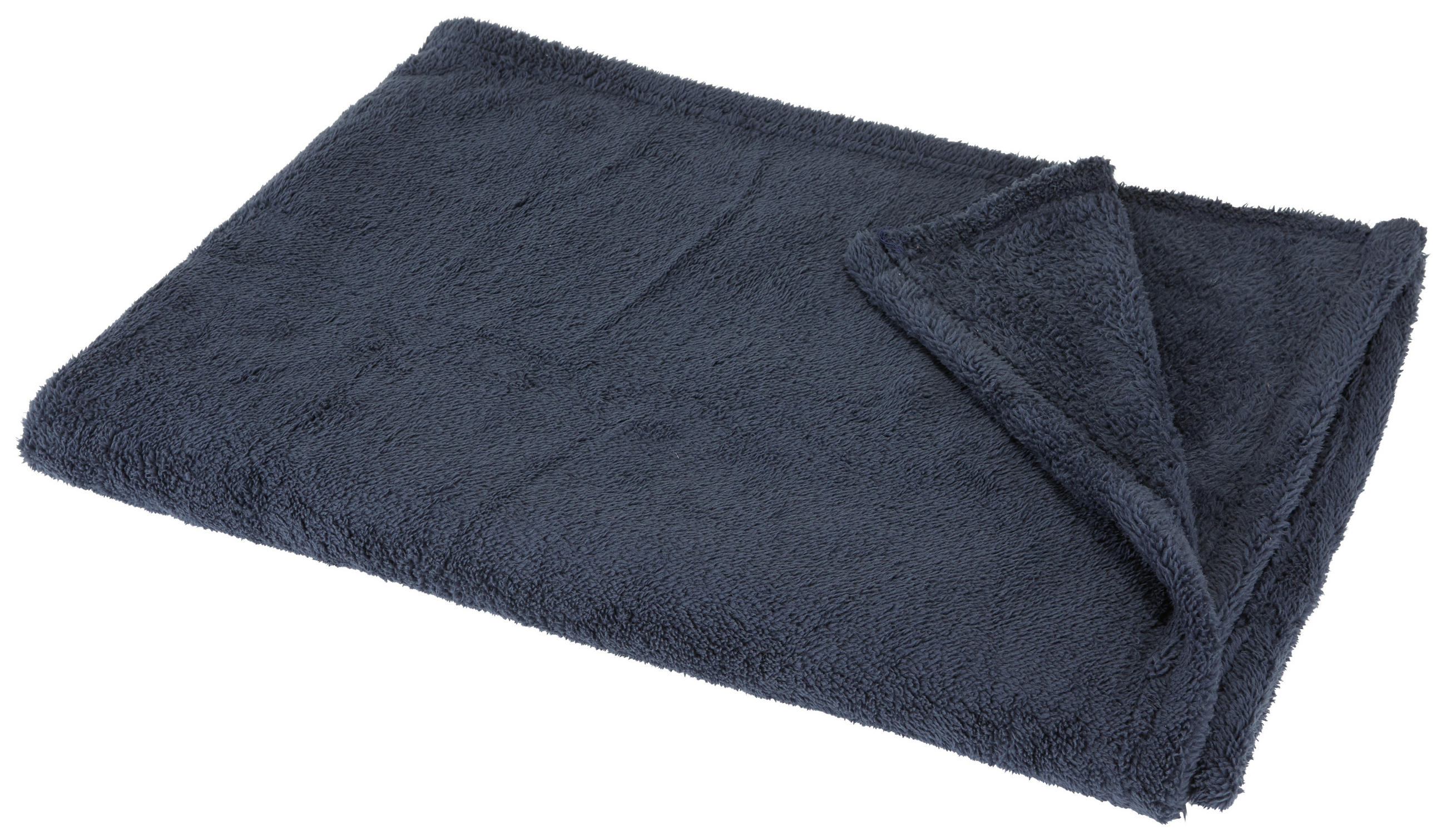 PĂTURĂ PUFOASĂ 130/170 cm  - albastru, Basics, textil (130/170cm) - Boxxx