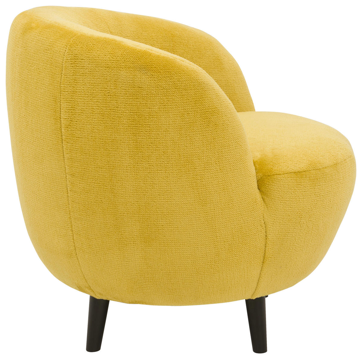 SESSEL Webstoff Gelb    - Gelb/Schwarz, Design, Holz/Textil (72/72/76cm) - LOOKS by W.Joop