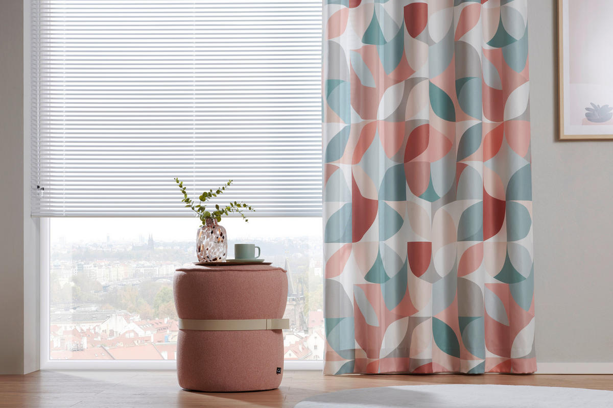 DEKOSTOFF per lfm blickdicht  - Koralle, Trend, Kunststoff (150cm) - Esposa