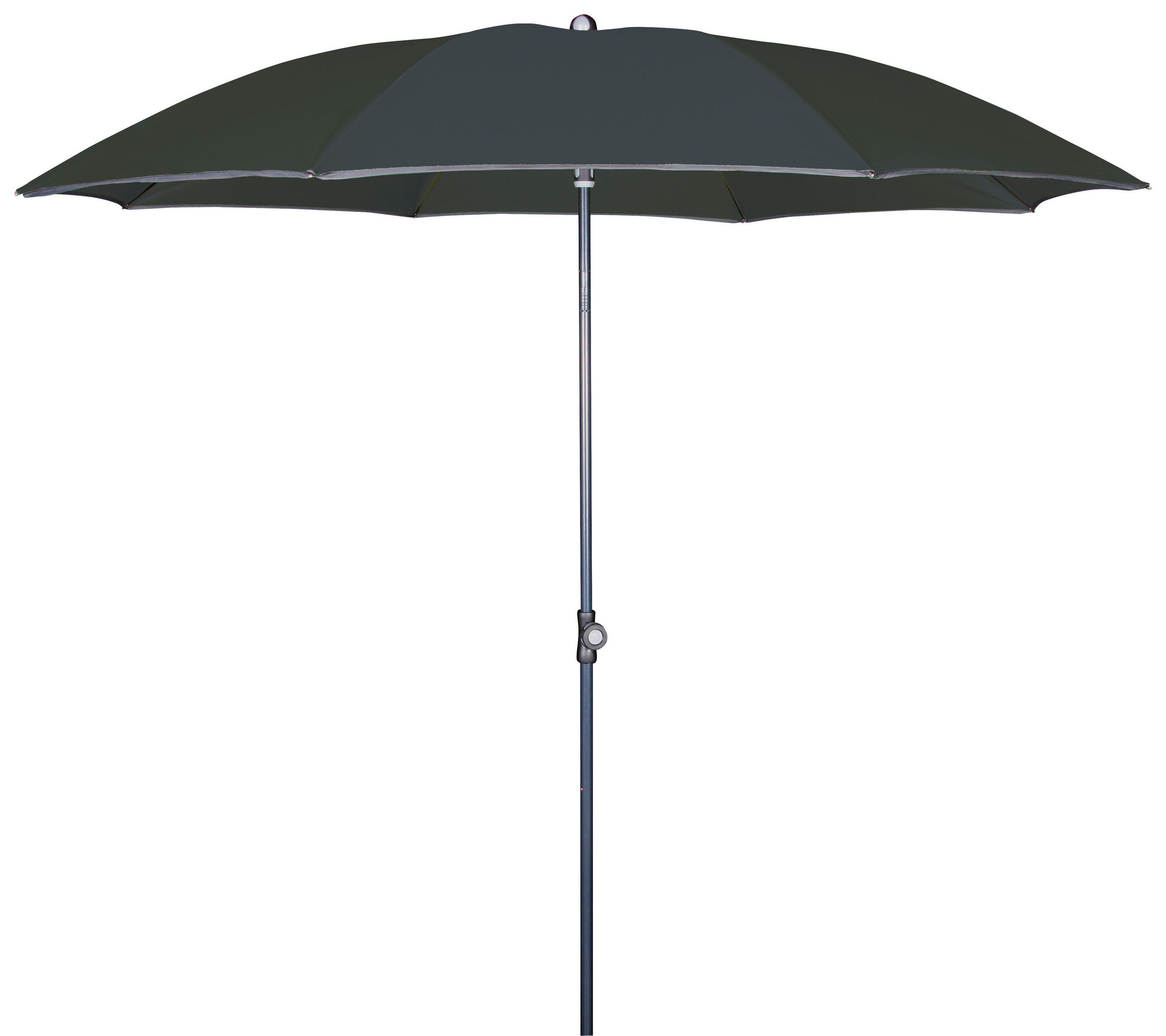 SONNENSCHIRM 200 cm Anthrazit  - Anthrazit, Basics, Textil/Metall (200/200cm) - Doppler