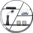 WANDREGAL 60/60/15 cm  - Schwarz, Design (60/60/15cm) - Carryhome
