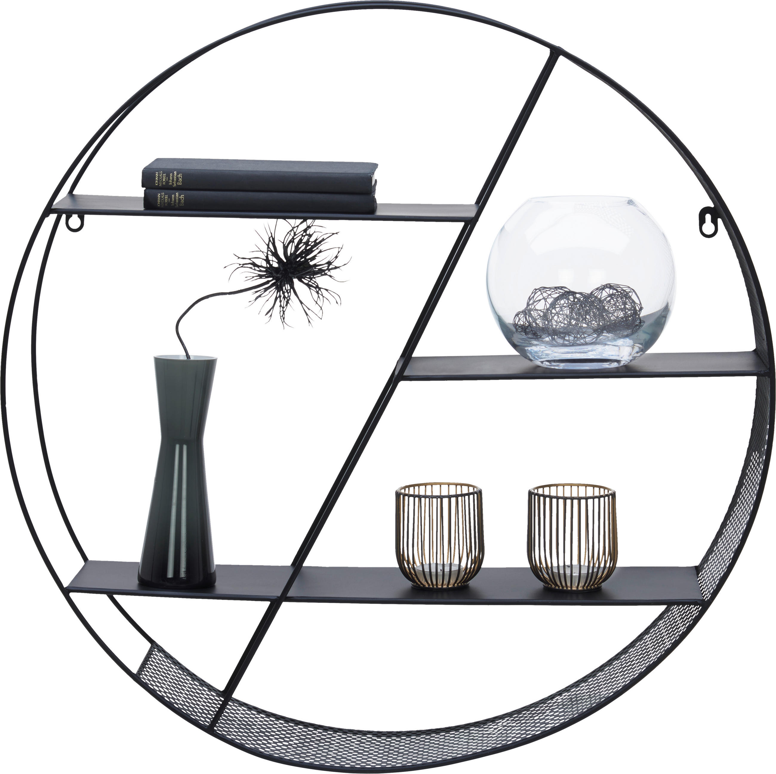 Thumbnail - Carryhome Wandregal, Schwarz, 60x60x15 cm, Wohnzimmer, Regale, Wandregale
