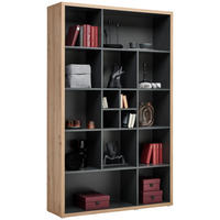 HYLLA i 123,6/199,8/36,6 cm antracit, ek Artisan  - silver/ek Artisan, Modern, trämaterial/plast (123,6/199,8/36,6cm) - Best Price