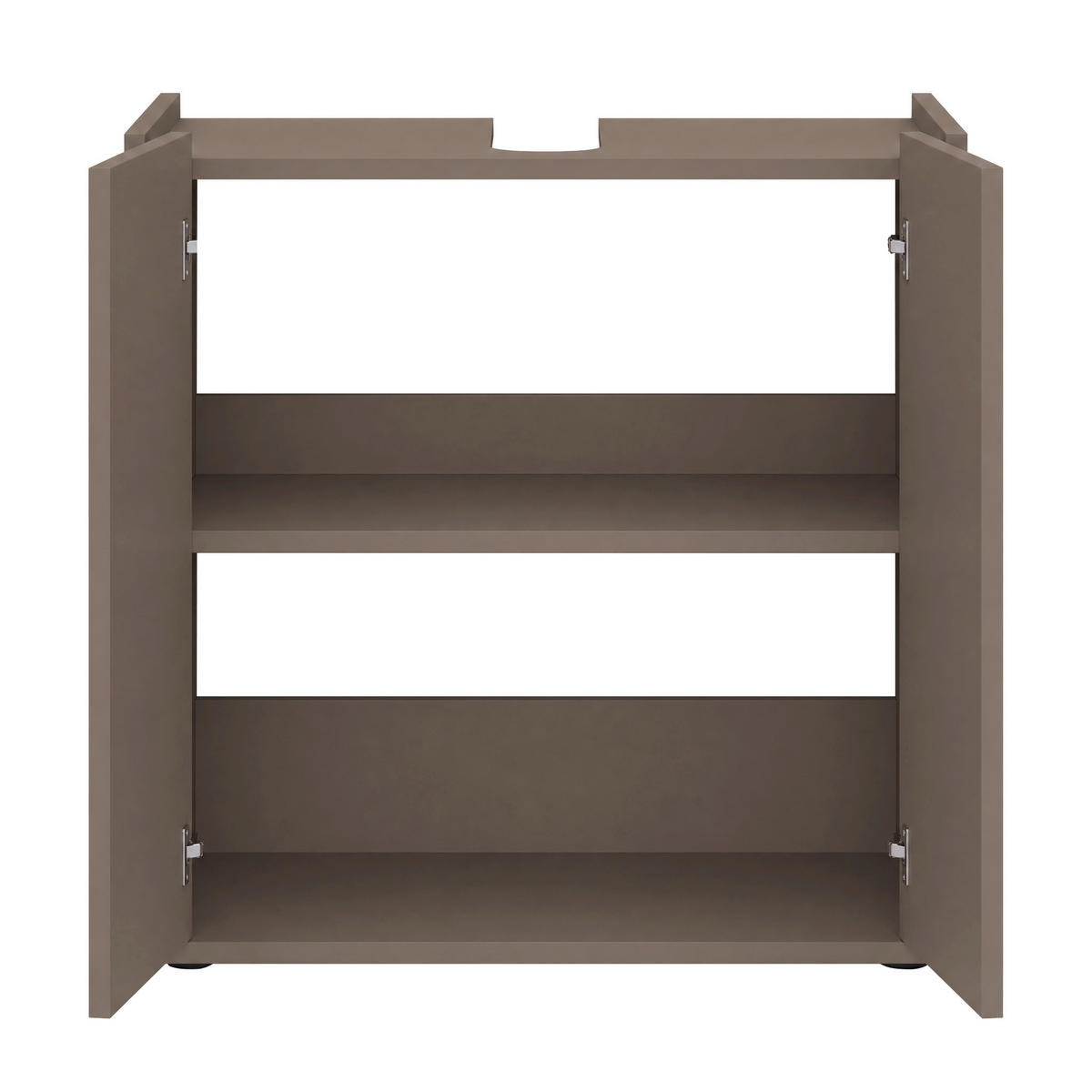 WASCHBECKENUNTERSCHRANK 60/62/35 cm  - Schwarz/Cappuccino, Trend, Holzwerkstoff/Kunststoff (60/62/35cm) - MID.YOU