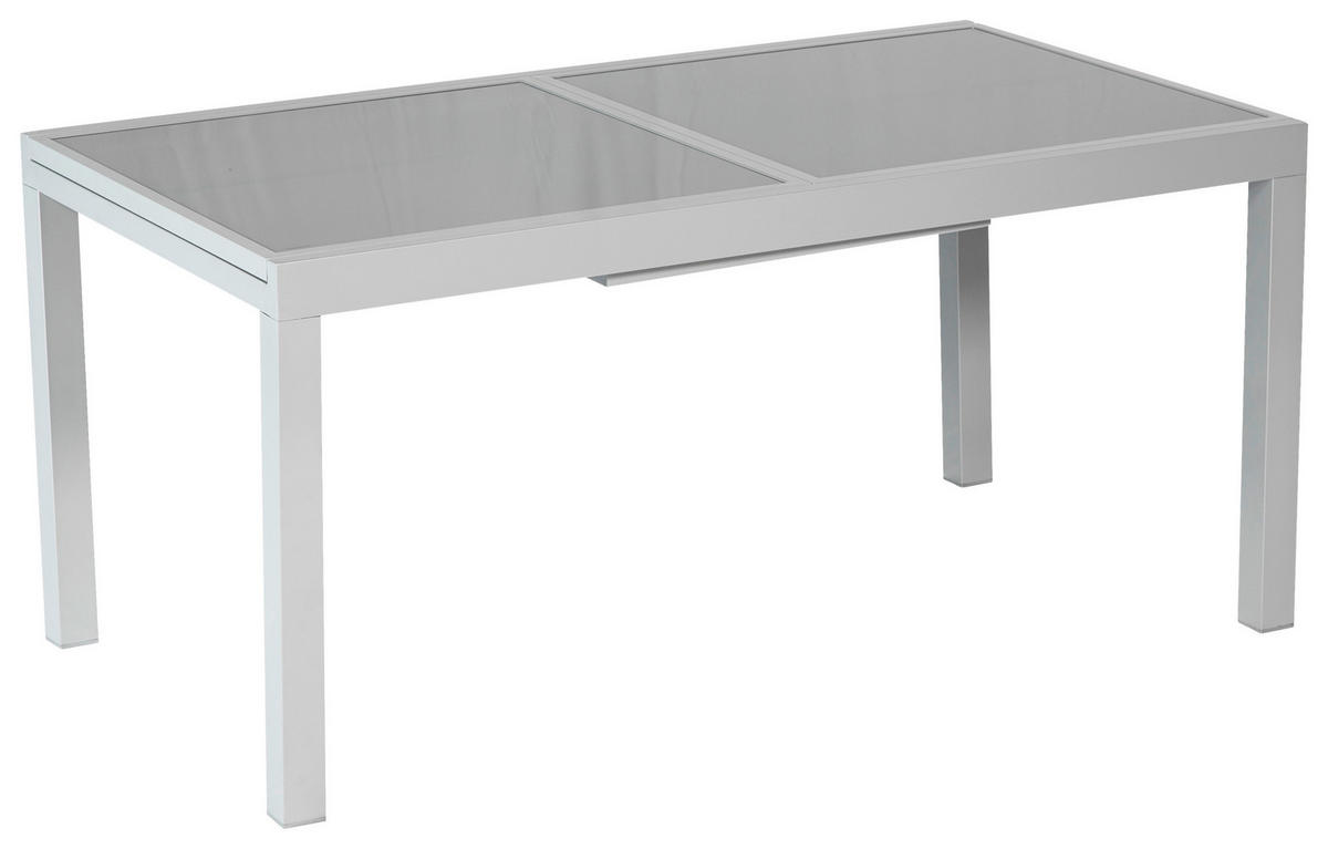 GARTENSET 7-teilig  - Taupe/Silberfarben, MODERN, Textil/Metall - Gardenson