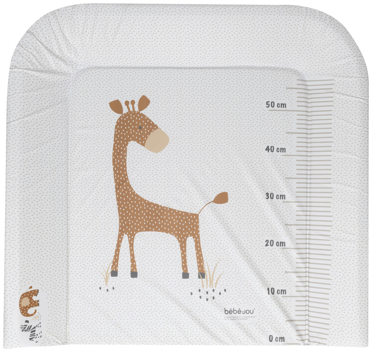WICKELAUFLAGE  72/77/6,5 cm  - Beige/Grau, Basics, Kunststoff (72/77/6,5cm) - Bebe Jou