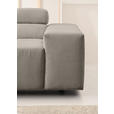 ECKSOFA  in Feincord Sandfarben  215/319 cm  - Sandfarben/Schwarz, Design, Kunststoff/Textil (215/319cm) - Hom`in
