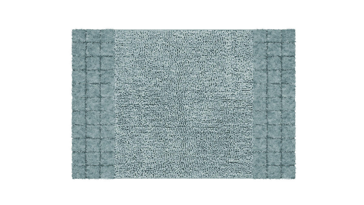 BADEMATTE Grün 60/90 cm  - Grün, KONVENTIONELL, Kunststoff/Textil (60/90cm) - Grund