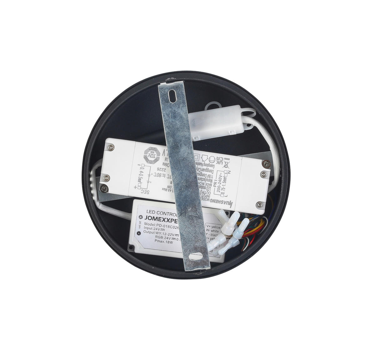 LED-STRAHLER 17/10 cm   - Schwarz, LIFESTYLE, Kunststoff/Metall (17/10cm) - Novel