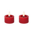 TEELICHT MIT LED  - Rot, Basics, Kunststoff/Paraffin (4,4/5,2cm) - Ambia Home