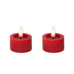 TEELICHT MIT LED  - Rot, Basics, Kunststoff/Paraffin (4,4/5,2cm) - Ambia Home